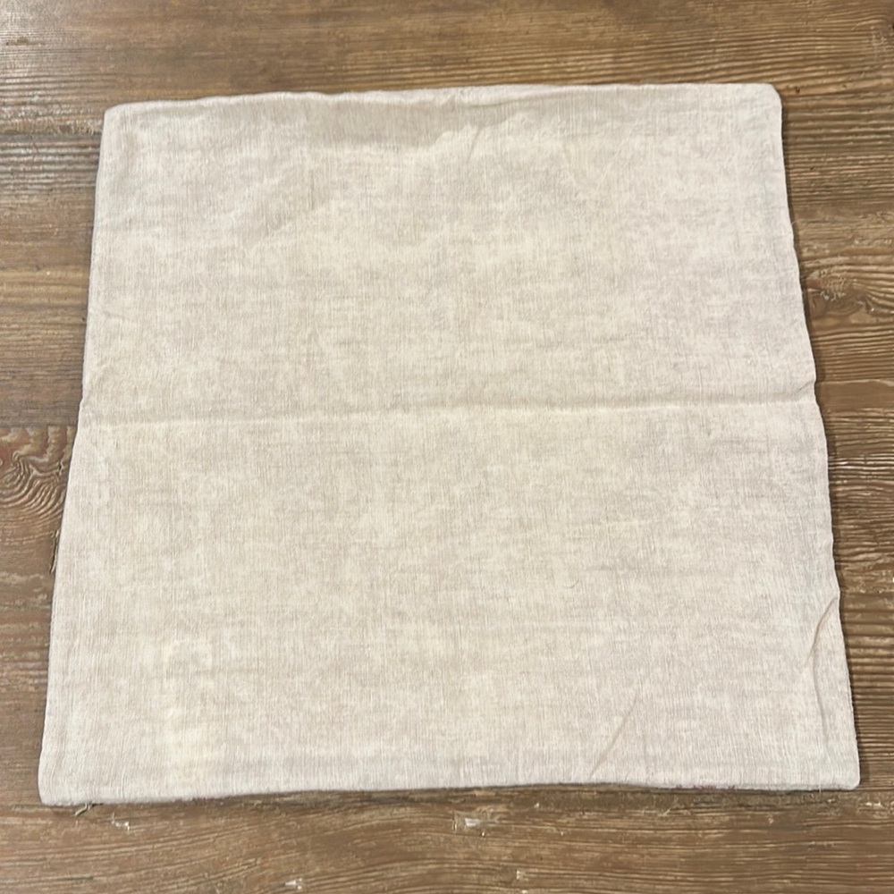 Pottery Barn JOY Linen Pillow Cover 20" zippered - Picture 2 of 3